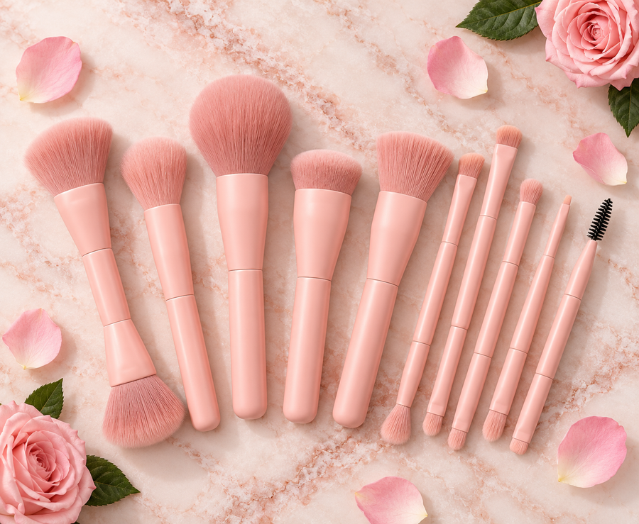 10-Piece Makeup Brush Set